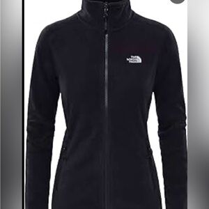 The north face black zip up fleece size small